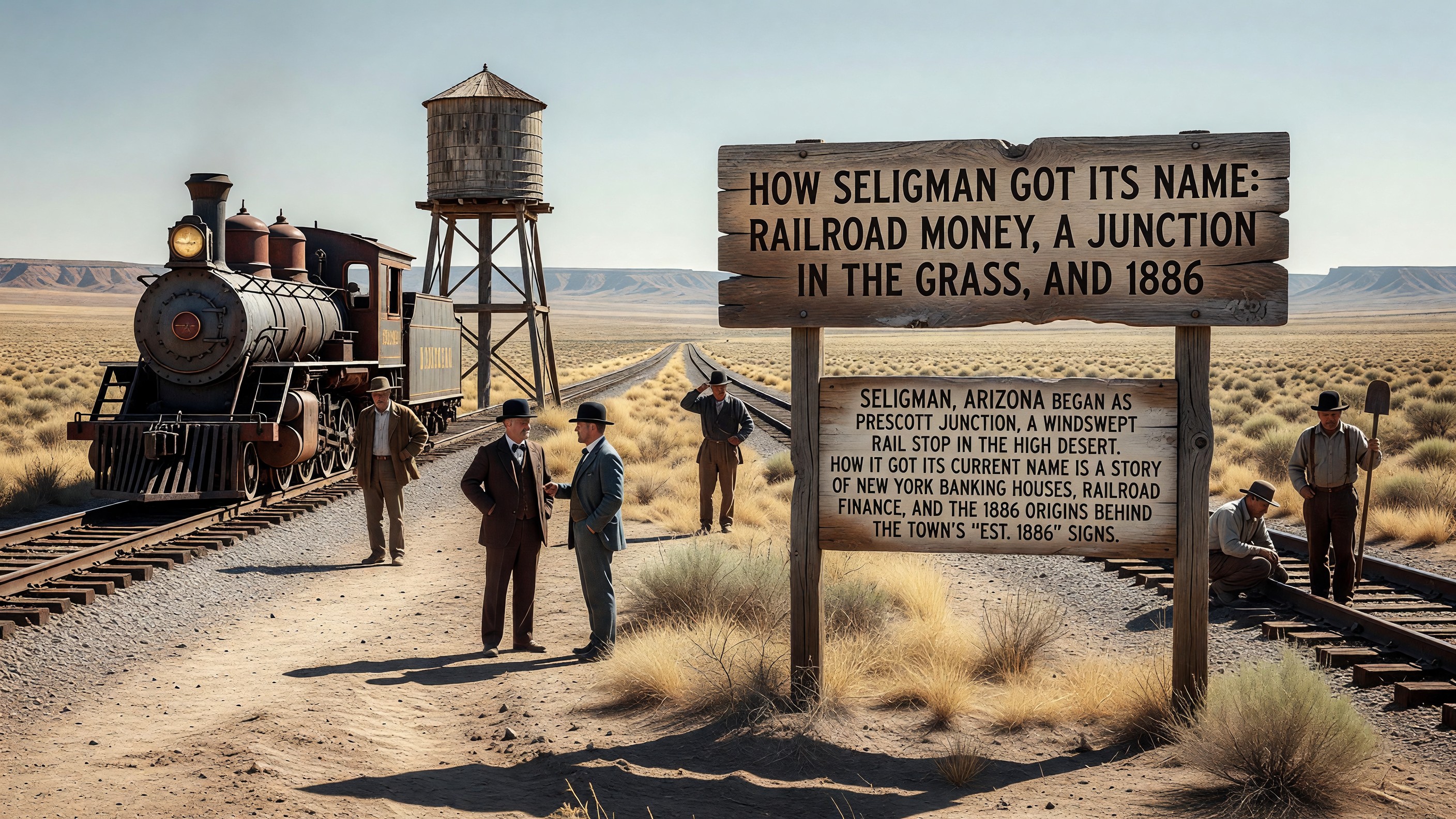 How Seligman Got Its Name: Railroad Money, a Junction in the Grass, and 1886