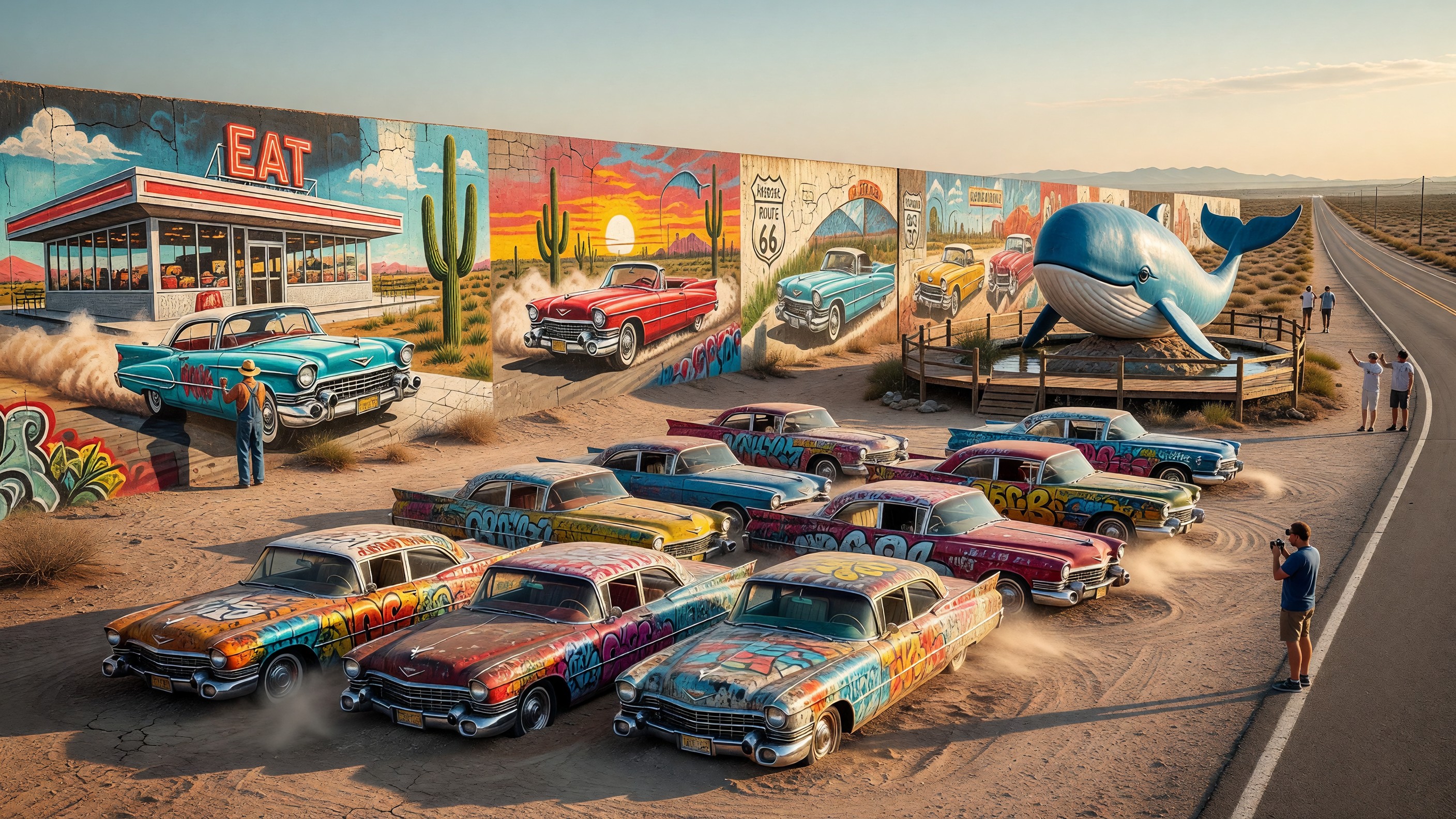 Route 66 Murals and Roadside Art: The Visual History of the Mother Road